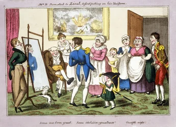 Mr B. Promoted to Lieutenant and First Putting on His Uniform